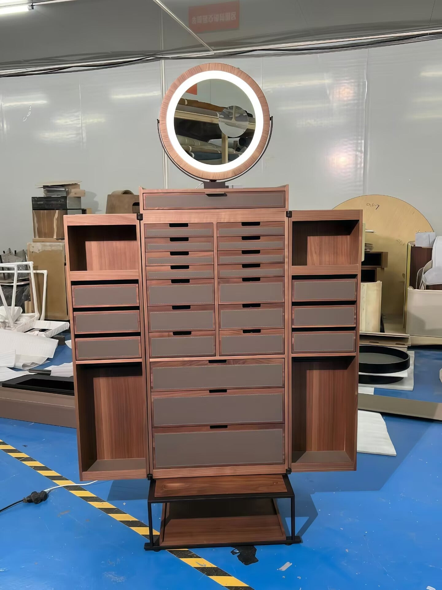 Oro Villa Bedroom Unique Artistic Solid Wood Jewelry Cabinet