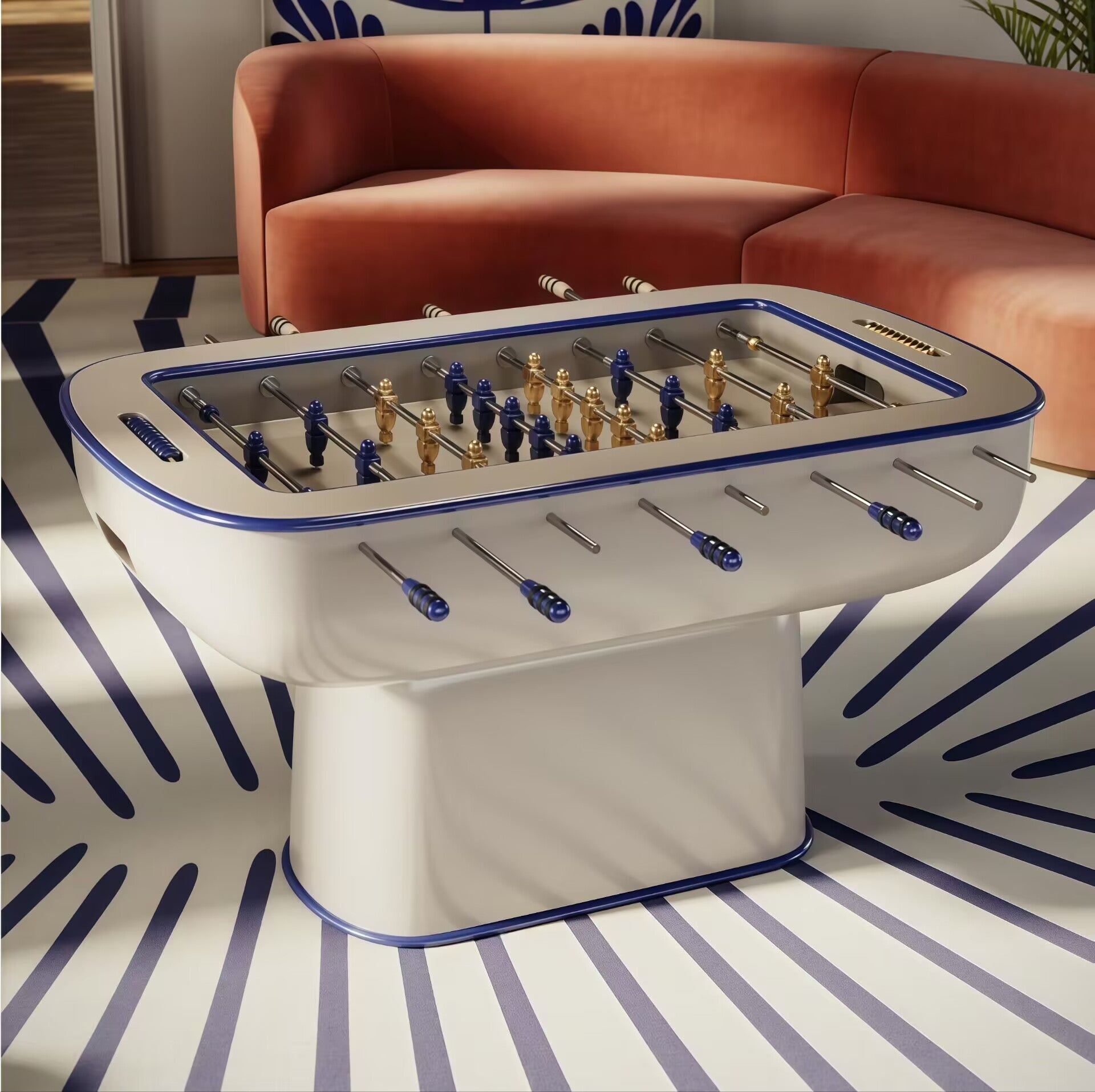 Oskar Designer High End Creative Solid Wood Double Football Table