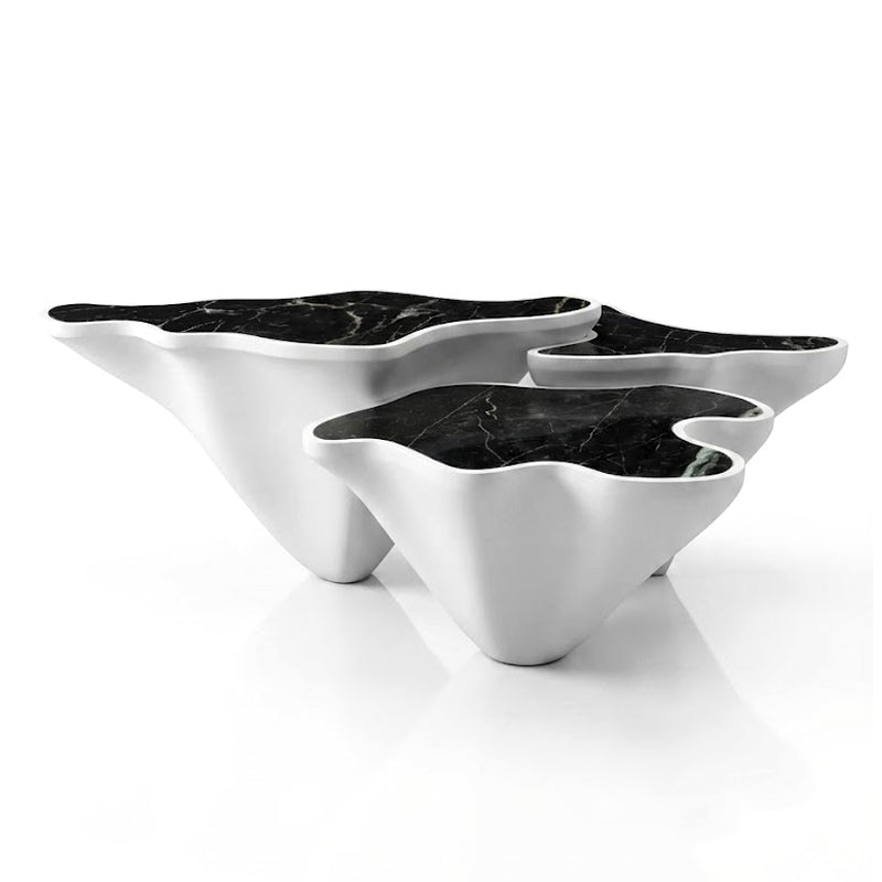Pamukkale Modern Luxury Irregular Marble Combination Coffee Table
