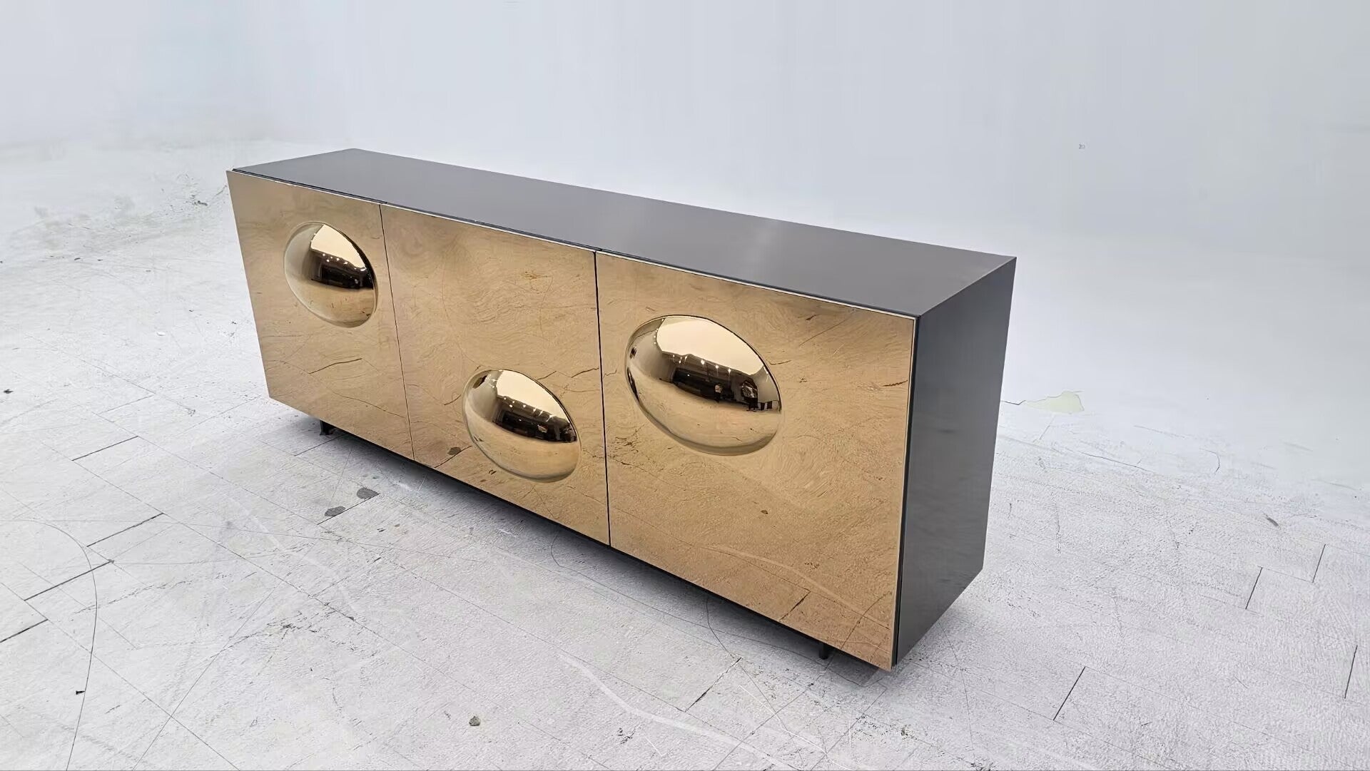 Paramount Italian Simplicity Stainless Steel Customize Sideboard