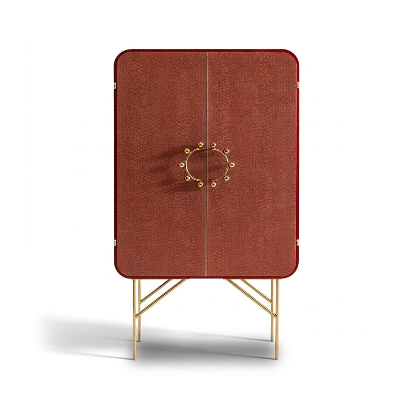 Parvati Nanda Designer Art Simplicity Solid Wood Storage Cabinet