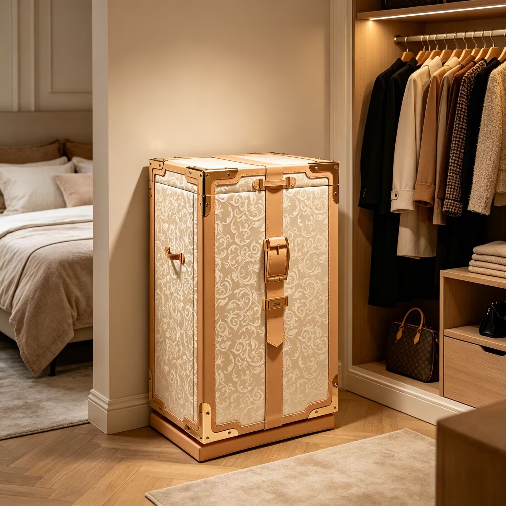 Pauline Italian Luxurious Creativity Solid Wood Jewelry Cabinet