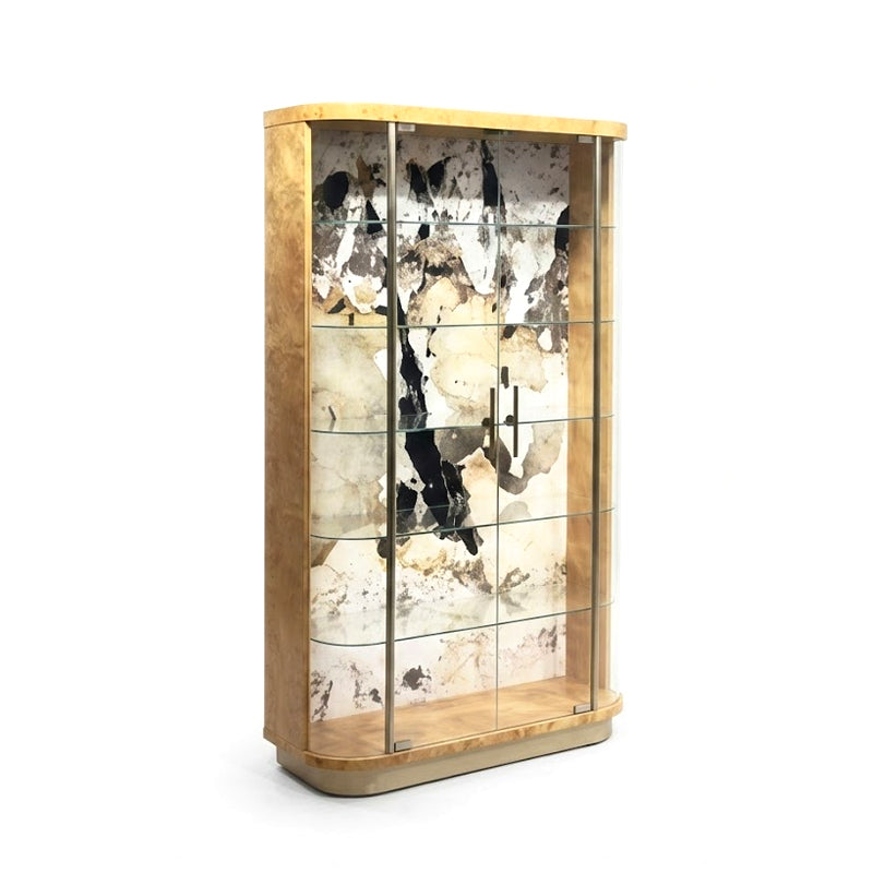 Penedo Luxurious Minimalist Creativity Marble Glass Wine Cabinet