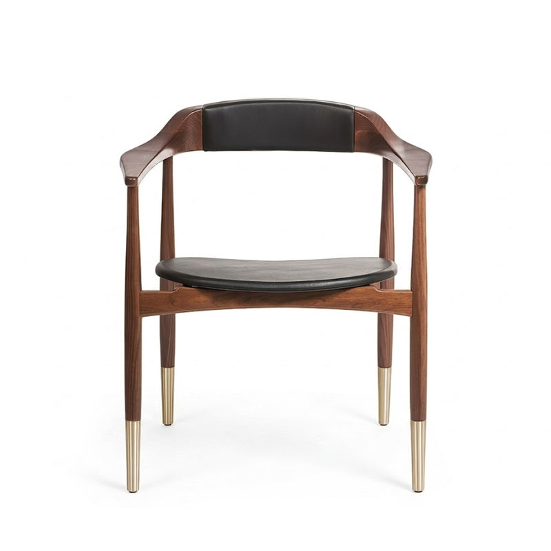 Perry High-End Simple Solid Wood Customize Single Dining Chair