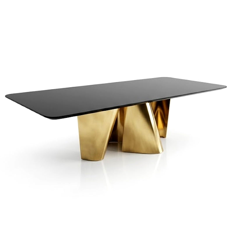 Petalo 72 Luxurious Stainless Steel Creativity Marble Dining Table