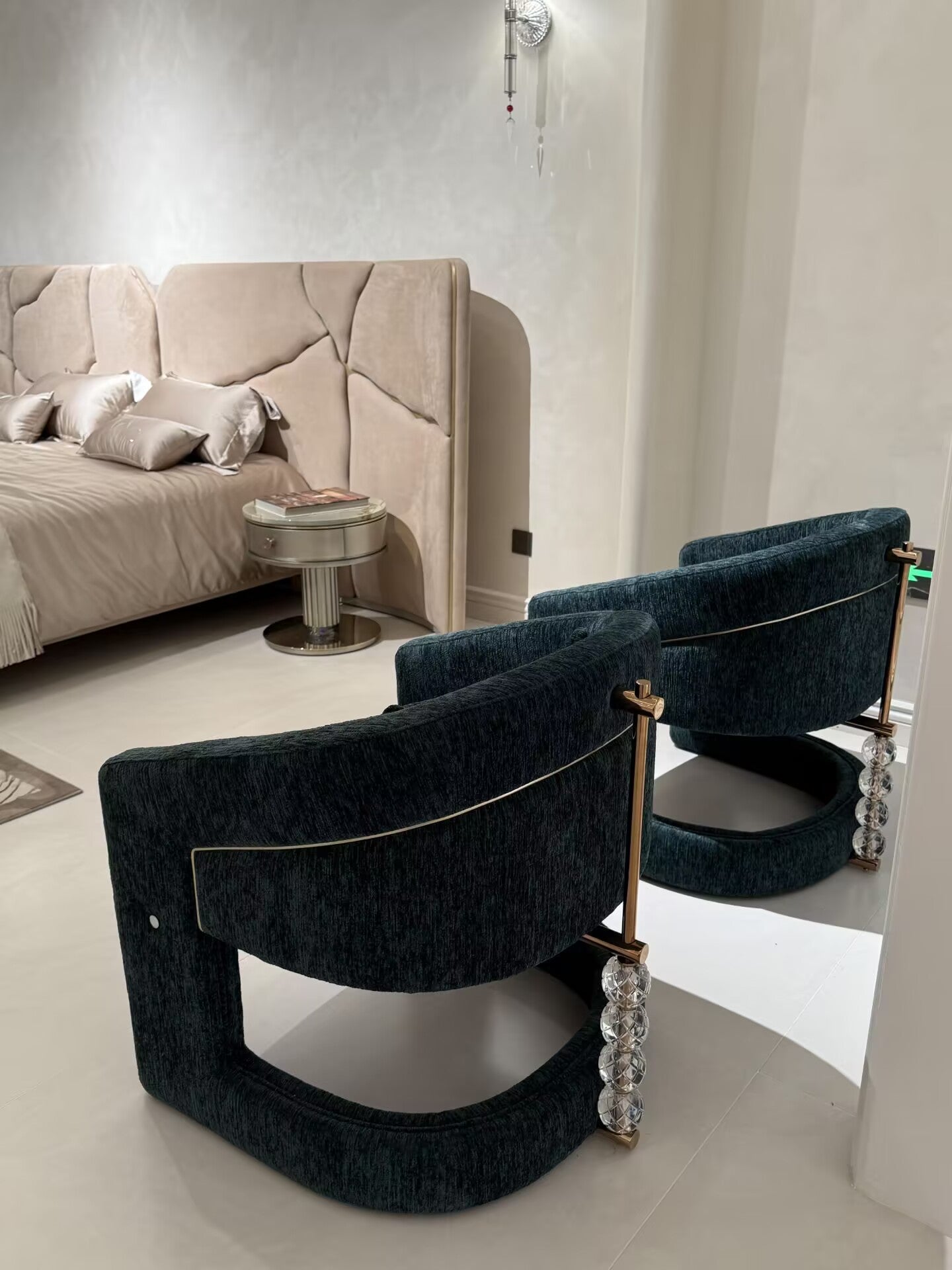 Phaselis Villa Living Room High-End Designer Fabric Single Sofa Chair