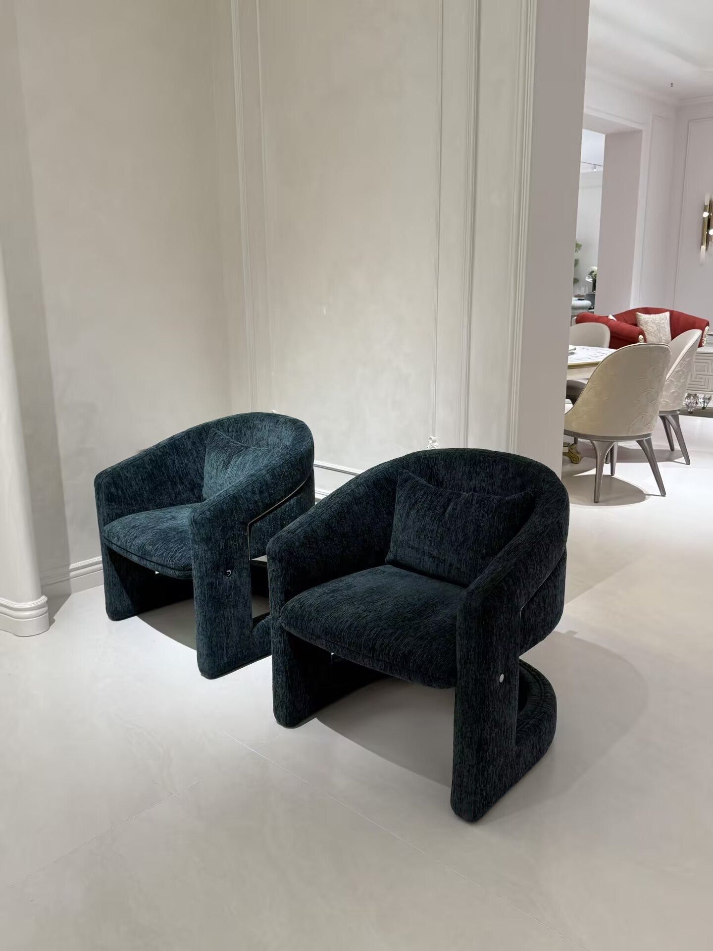 Phaselis Villa Living Room High-End Designer Fabric Single Sofa Chair