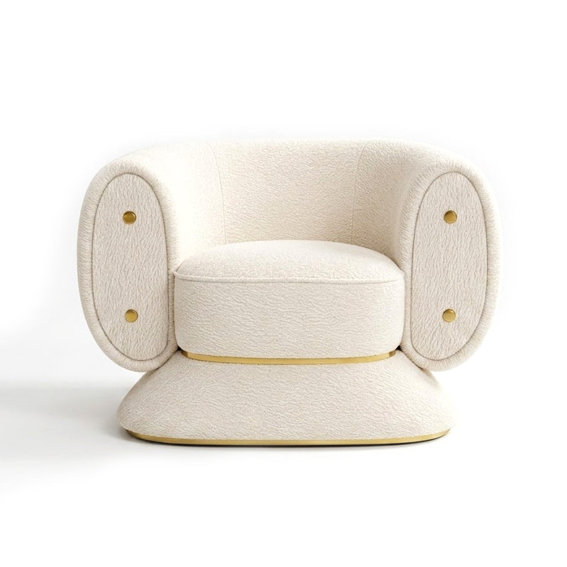 Pierre Living Room High-End Minimalist Fabric Single Sofa Chair