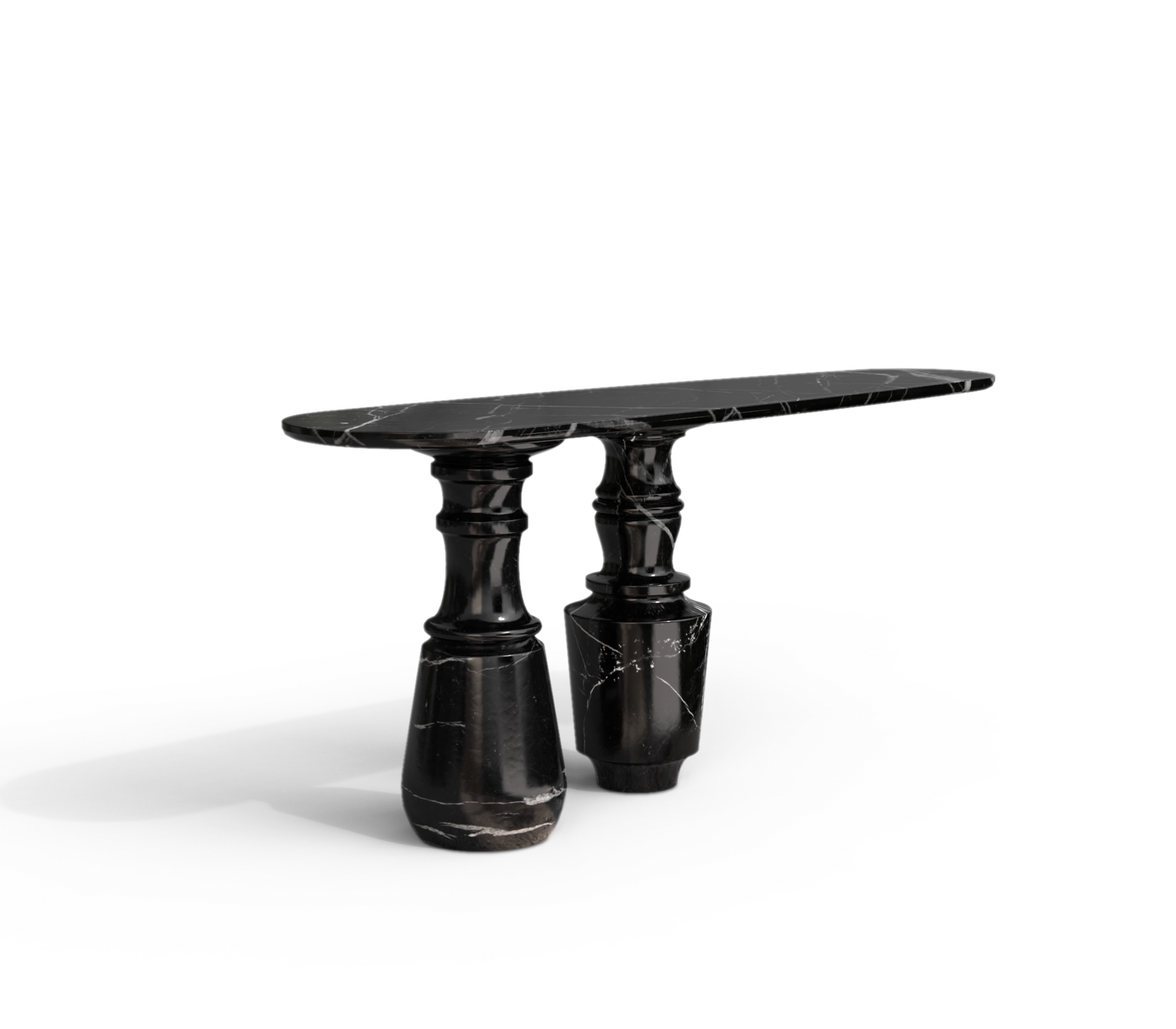 PIETRA NERO MARQUINA CONSOLE MODERN FURNITURE