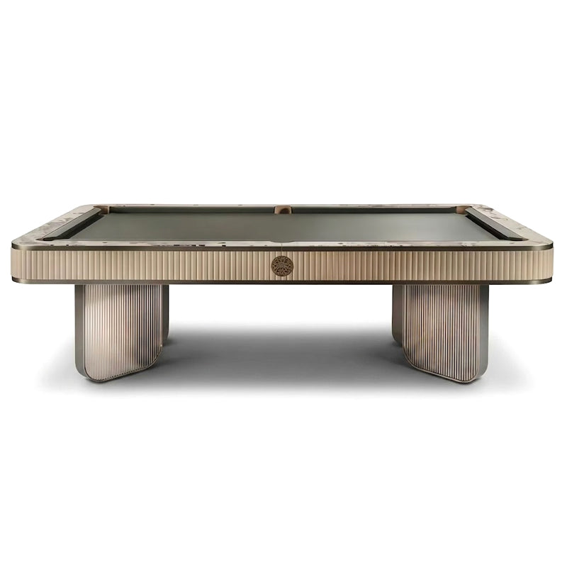 Plisse Luxury Artistic Simple Solid Wood Upscale Leather Billiard Table
