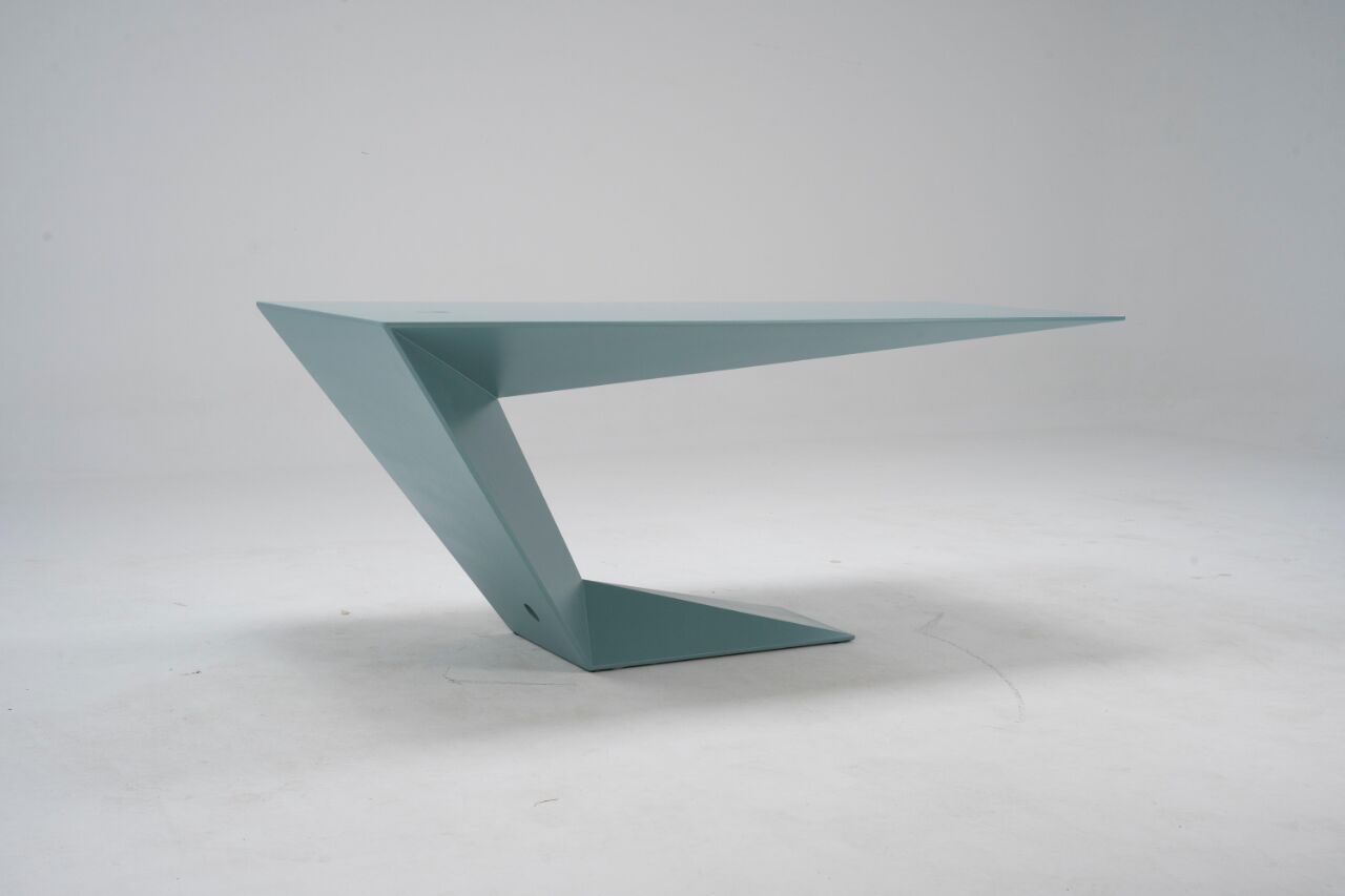 Prismo Modern Upscale Designer Artistic Solid Wood Writing Desk