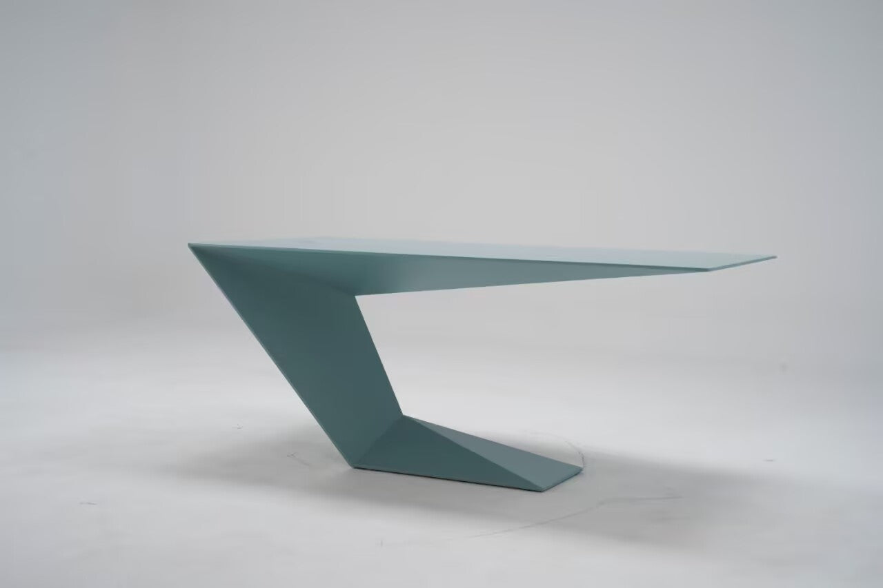 Prismo Modern Upscale Designer Artistic Solid Wood Writing Desk