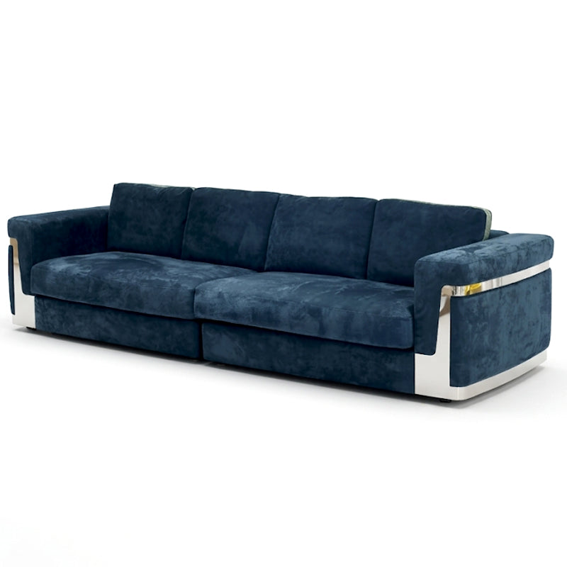 Ray Luxurious Living Room Artistic Metal Fabric Multi-Seat Sofa