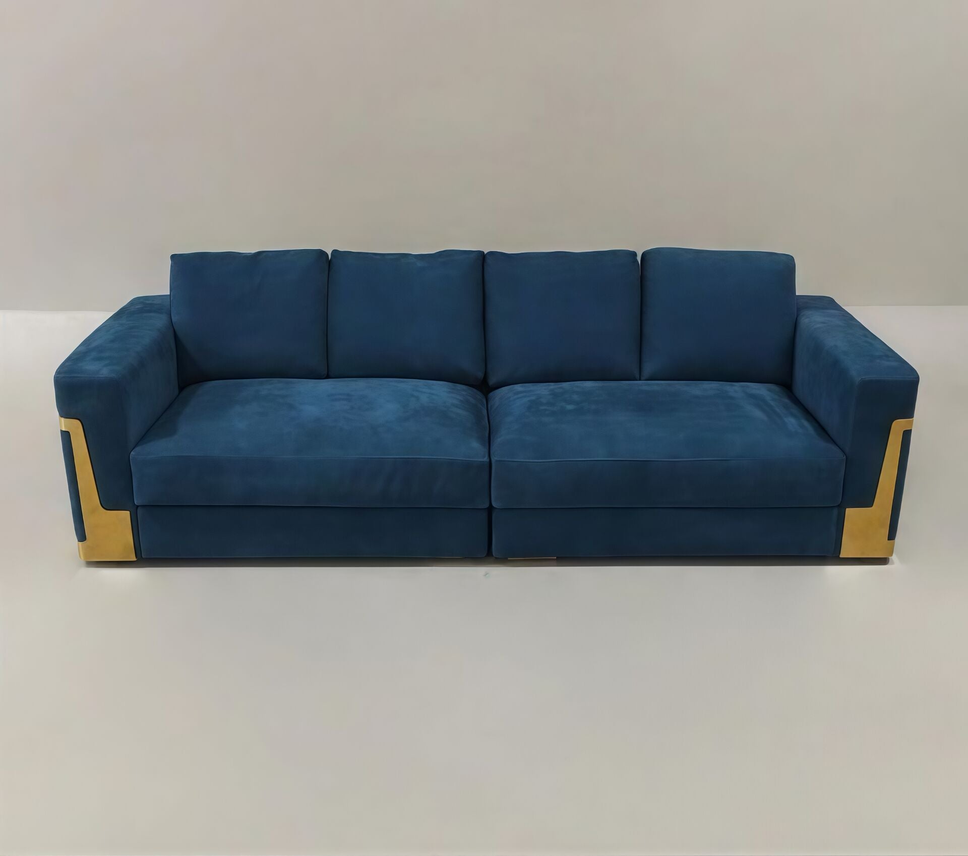 Ray Luxurious Living Room Artistic Metal Fabric Multi-Seat Sofa