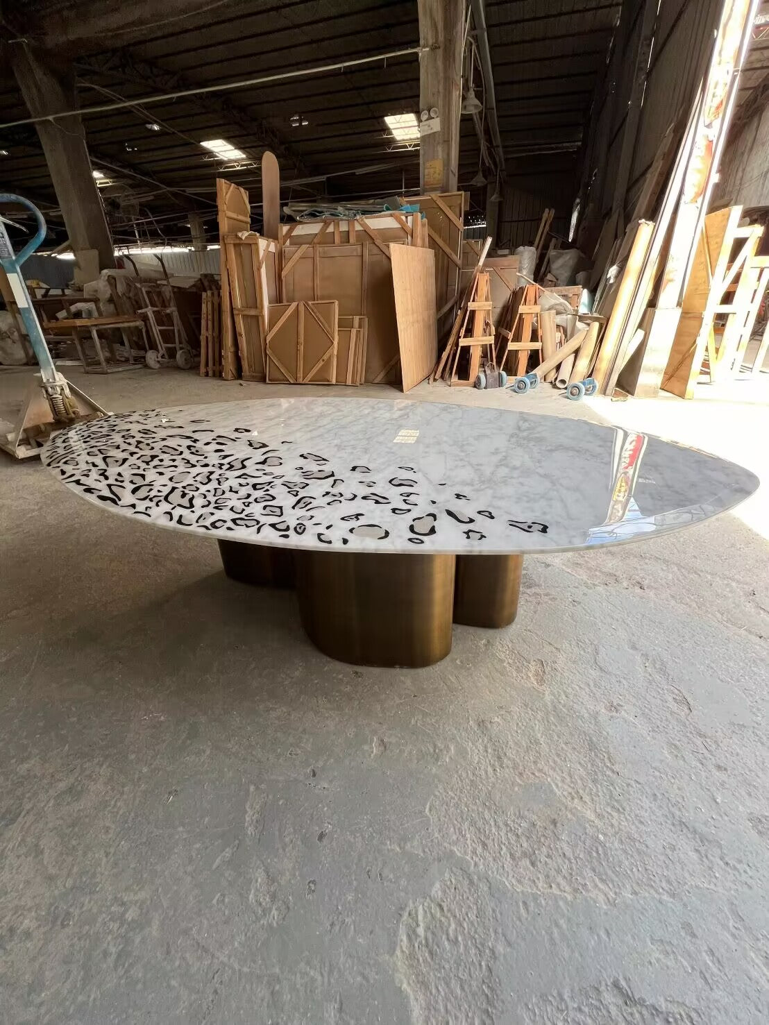 Rchi-Galite Living Room Artistic Marble Combination Coffee Table