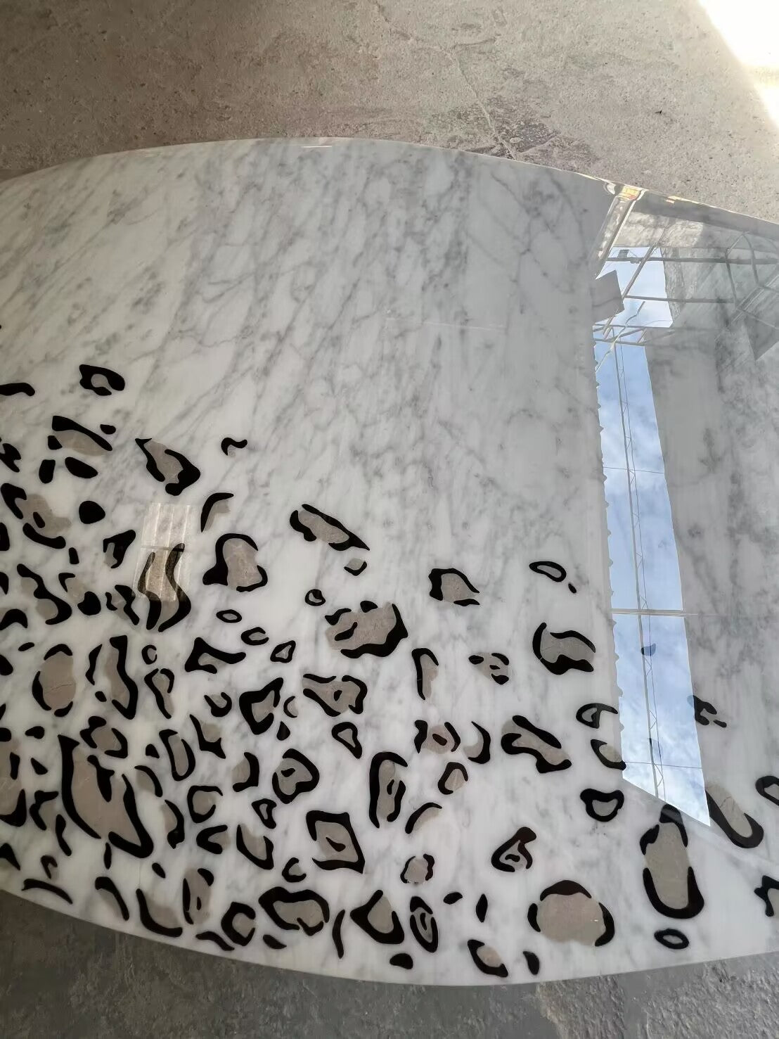 Rchi-Galite Living Room Artistic Marble Combination Coffee Table