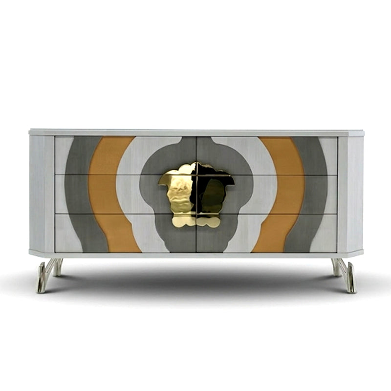 Rhapsody Italian Designer Upscale Solid Wood Customize Sideboard