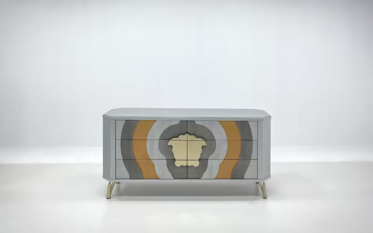 Rhapsody Italian Designer Upscale Solid Wood Customize Sideboard