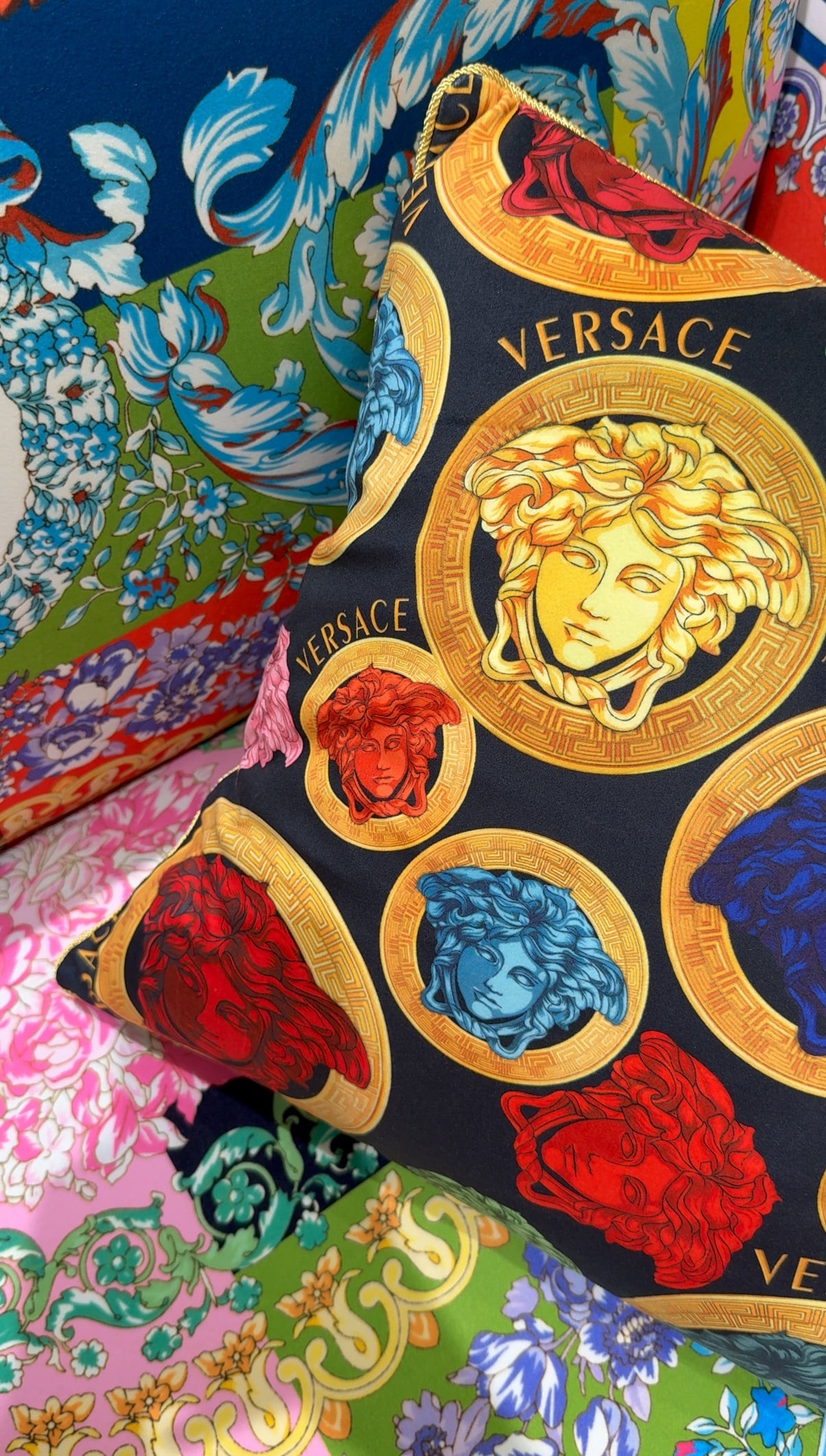 rhapsody Genuine leather creative velvet print personalized chair