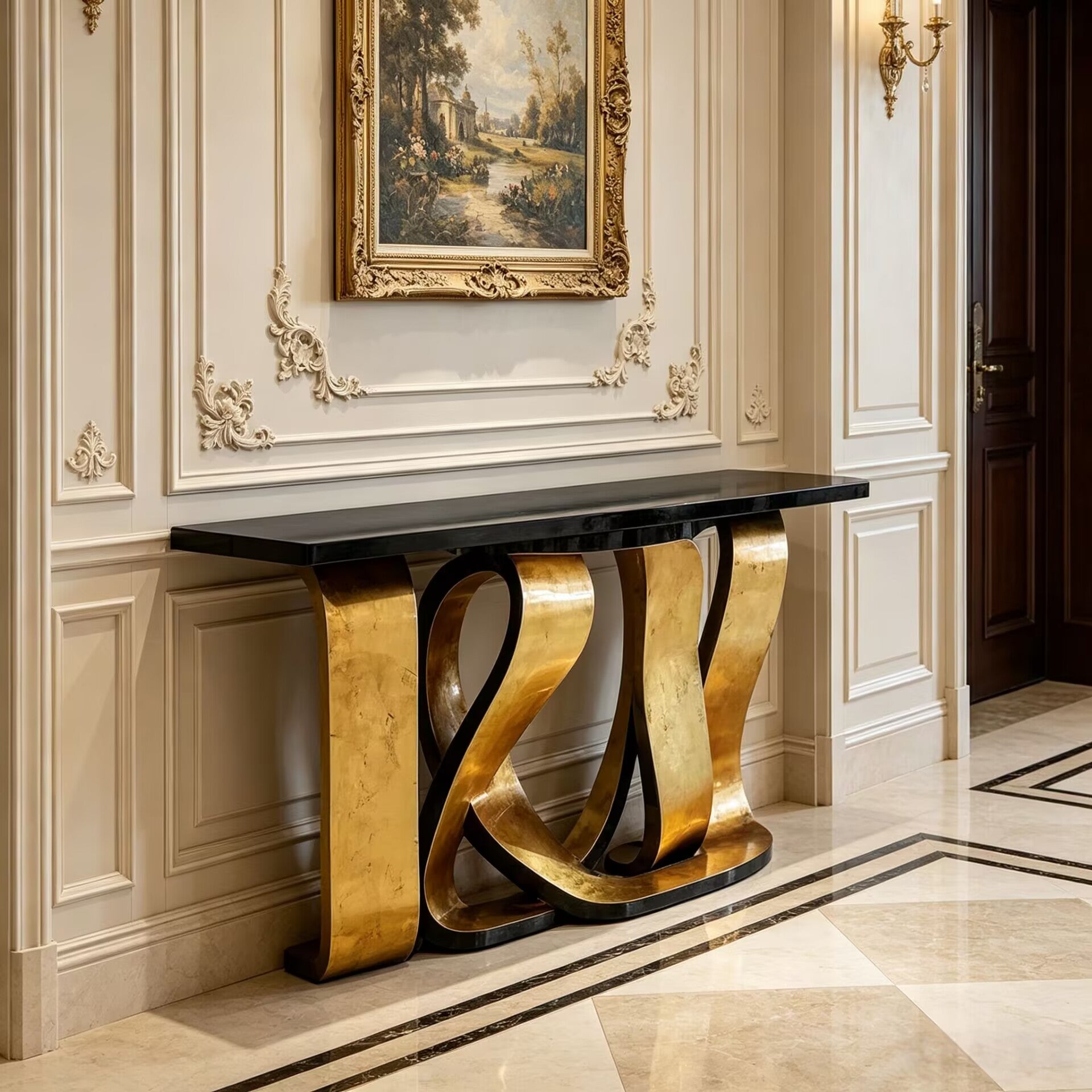 Ribbon High Quality Irregular Creativity Customize Metal Console