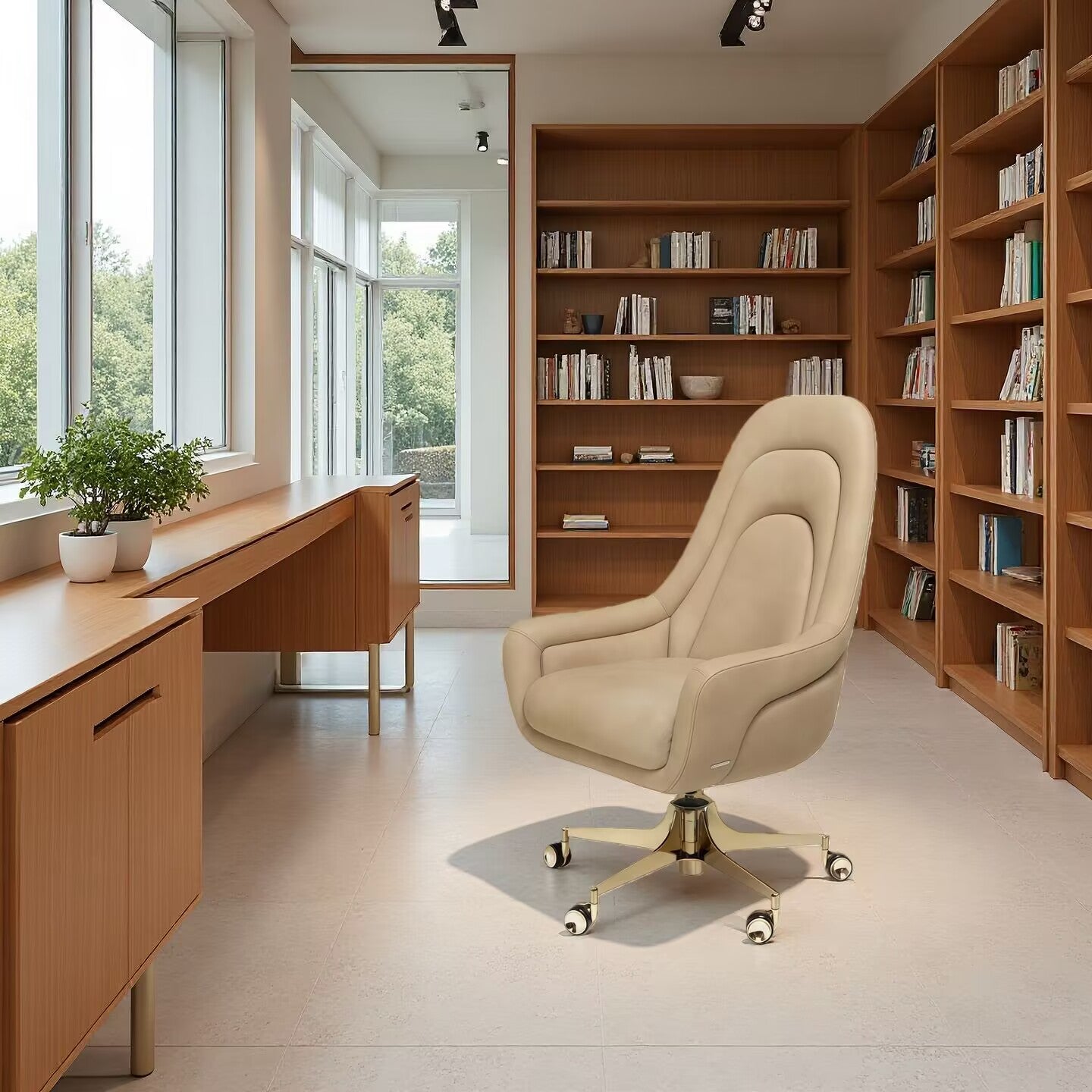 Sadko Luxury Italian Style Metal Backrest High End Office Chair