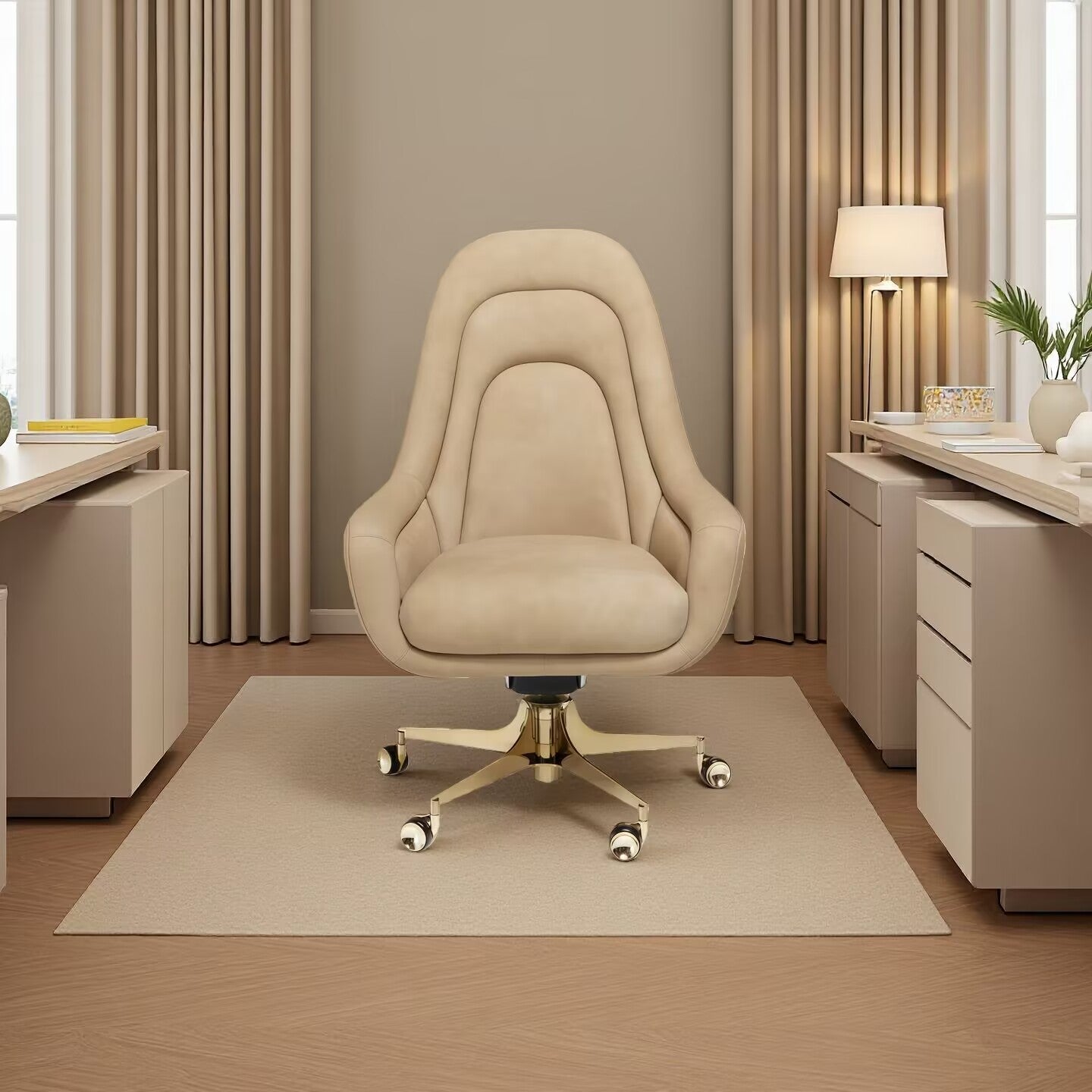 Sadko Luxury Italian Style Metal Backrest High End Office Chair