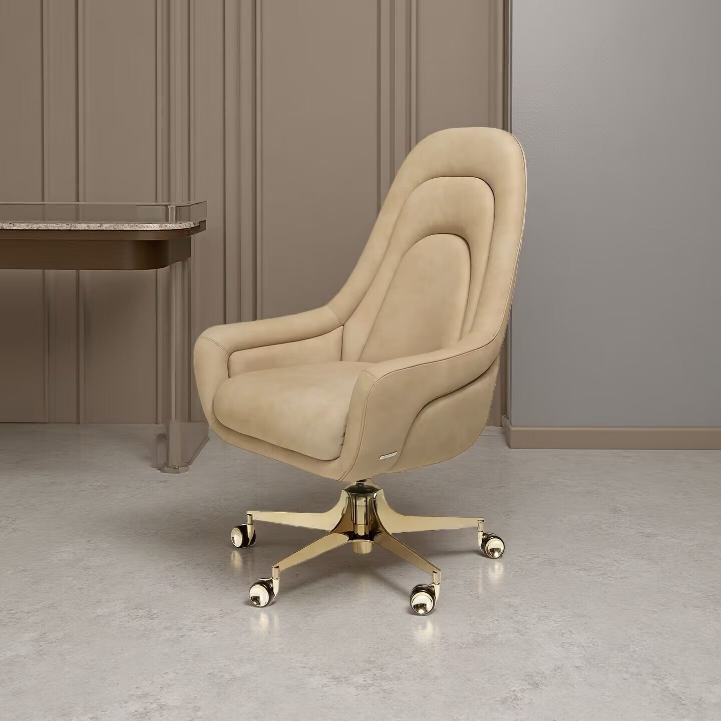 Sadko Luxury Italian Style Metal Backrest High End Office Chair