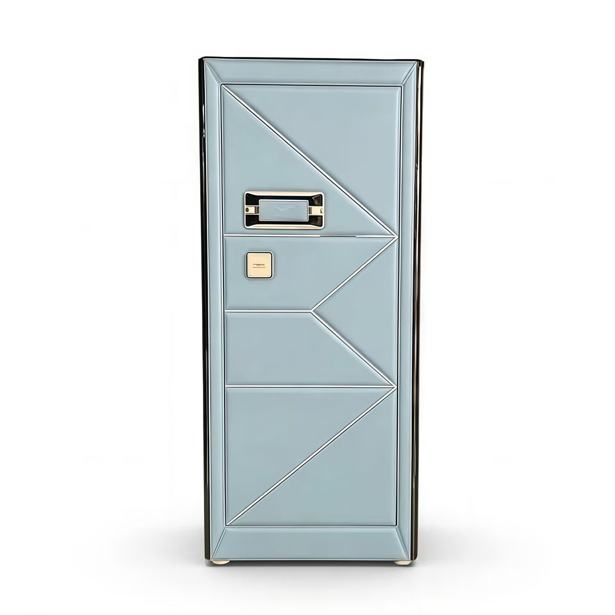 High Quality Luxurious Leather Creativity Minimalist Solid Wood Villa Safe