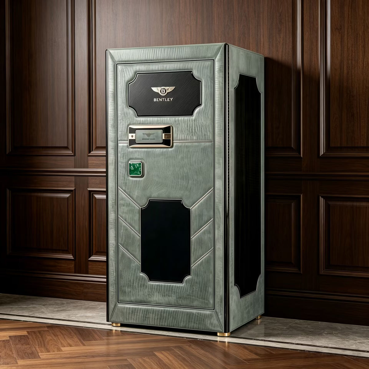 Designer High-End Solid Wood Artistic Leather Customize Safe
