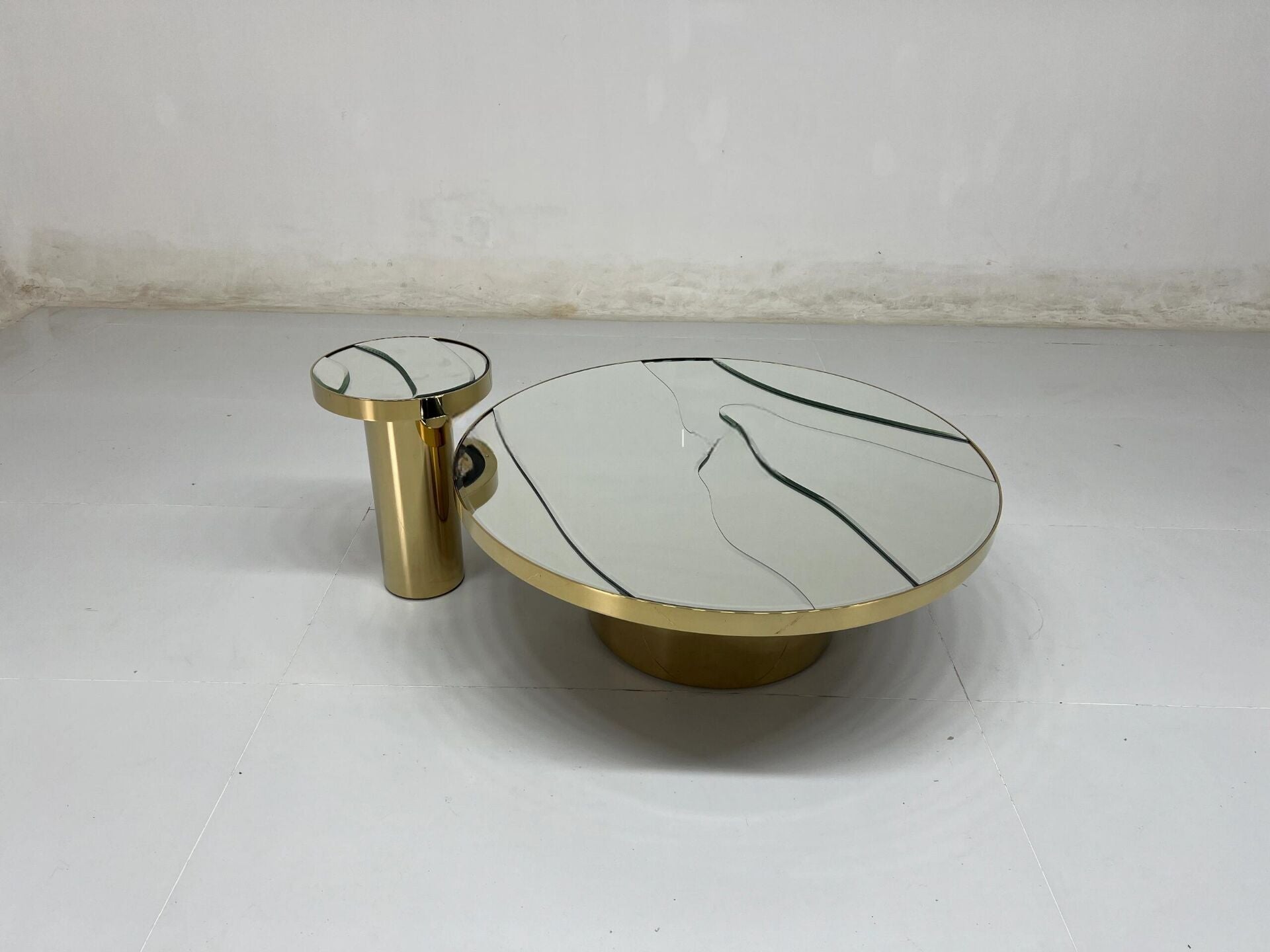 Sahara Living Room Artistic Stainless Steel Circle Coffee Table
