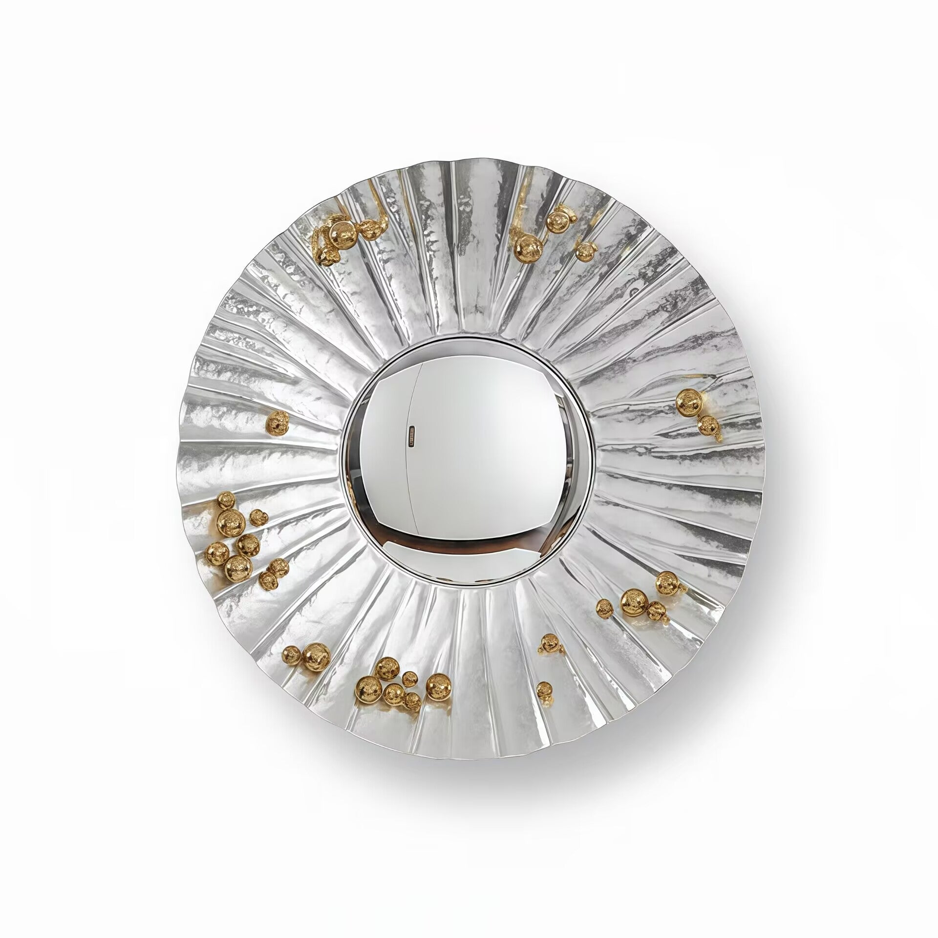 Saya High End Artistic Creativity Suspended Type Metal Decorative Mirror