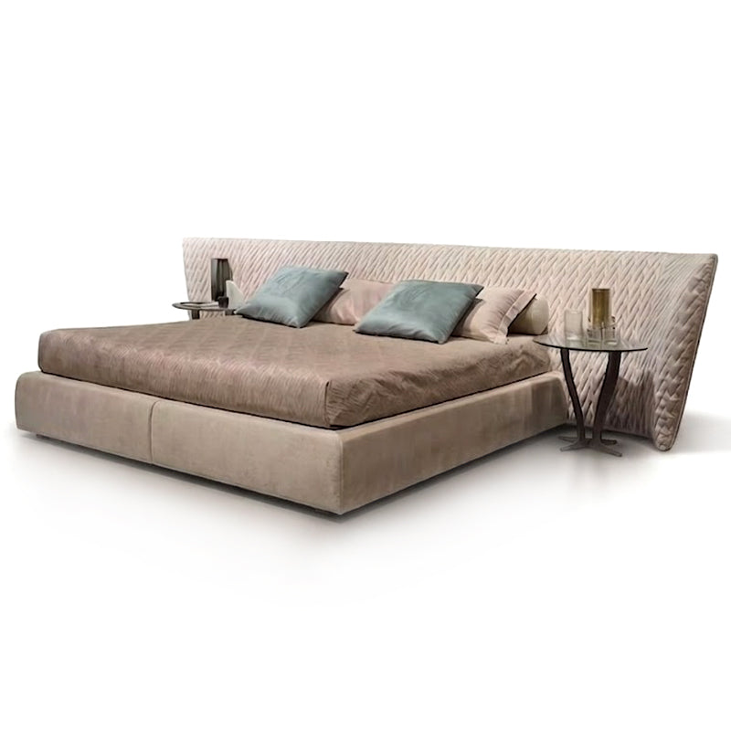 Semira Italian Villa Bedroom Minimalism Genuine Leather Bed