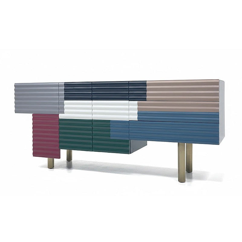 Shanty Upscale Designer Multicolor Solid Wood Decorative Sideboard