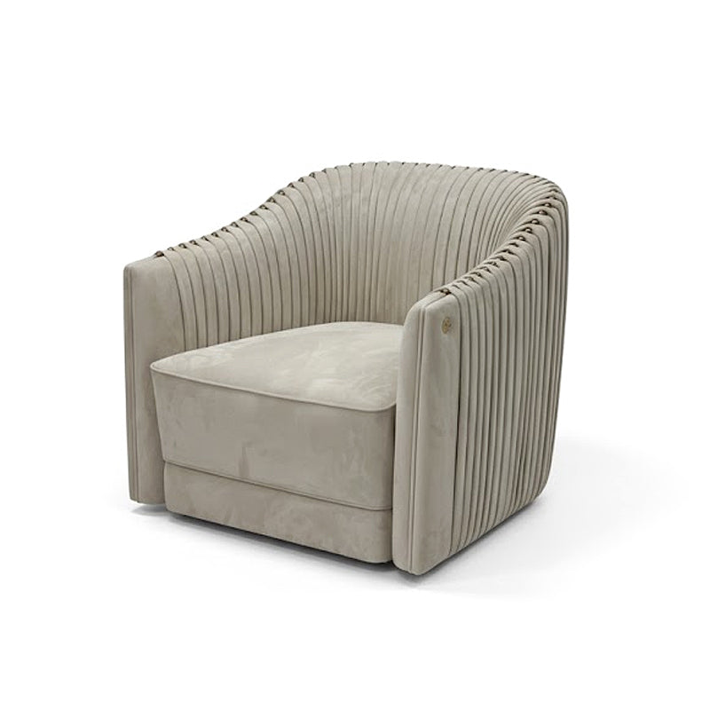 Sharpei Italian Unique Creative Solid Wood Designer Leather Sofa Chair