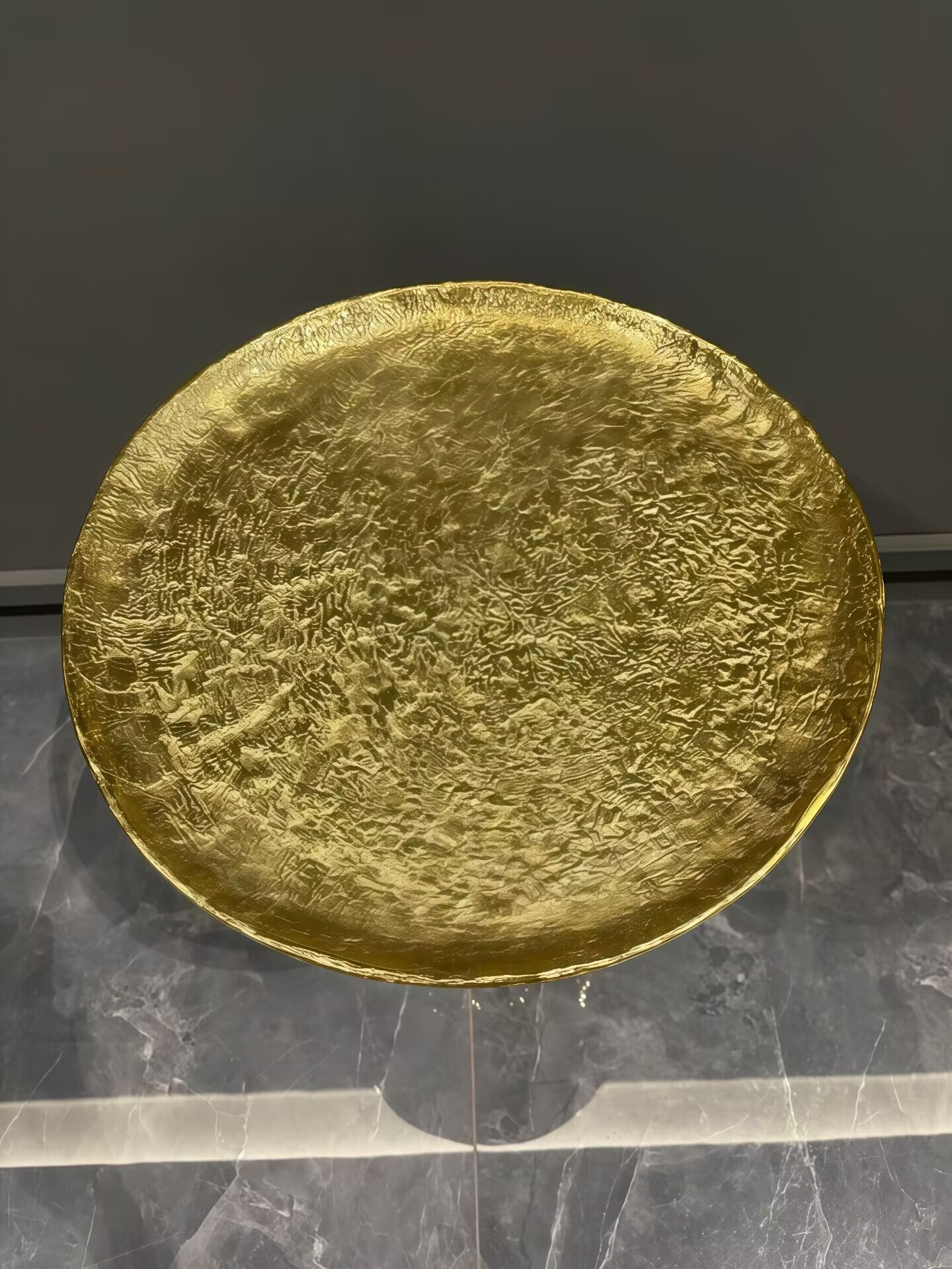 Luxury Designer Art Brass Marble Living Room Combination Side Table