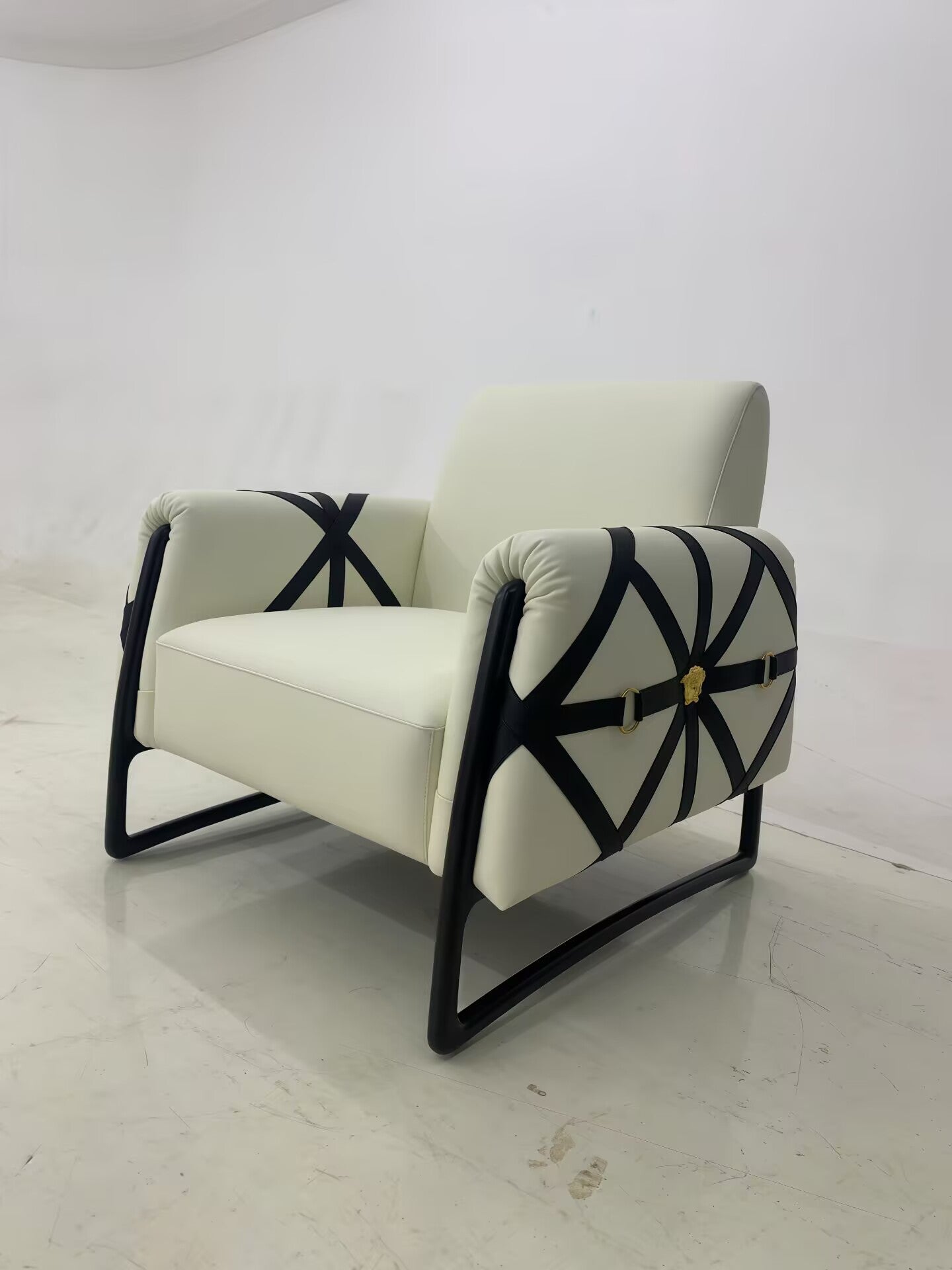 Signature Living Room Designer Artistic Fabric Single Sofa Chair