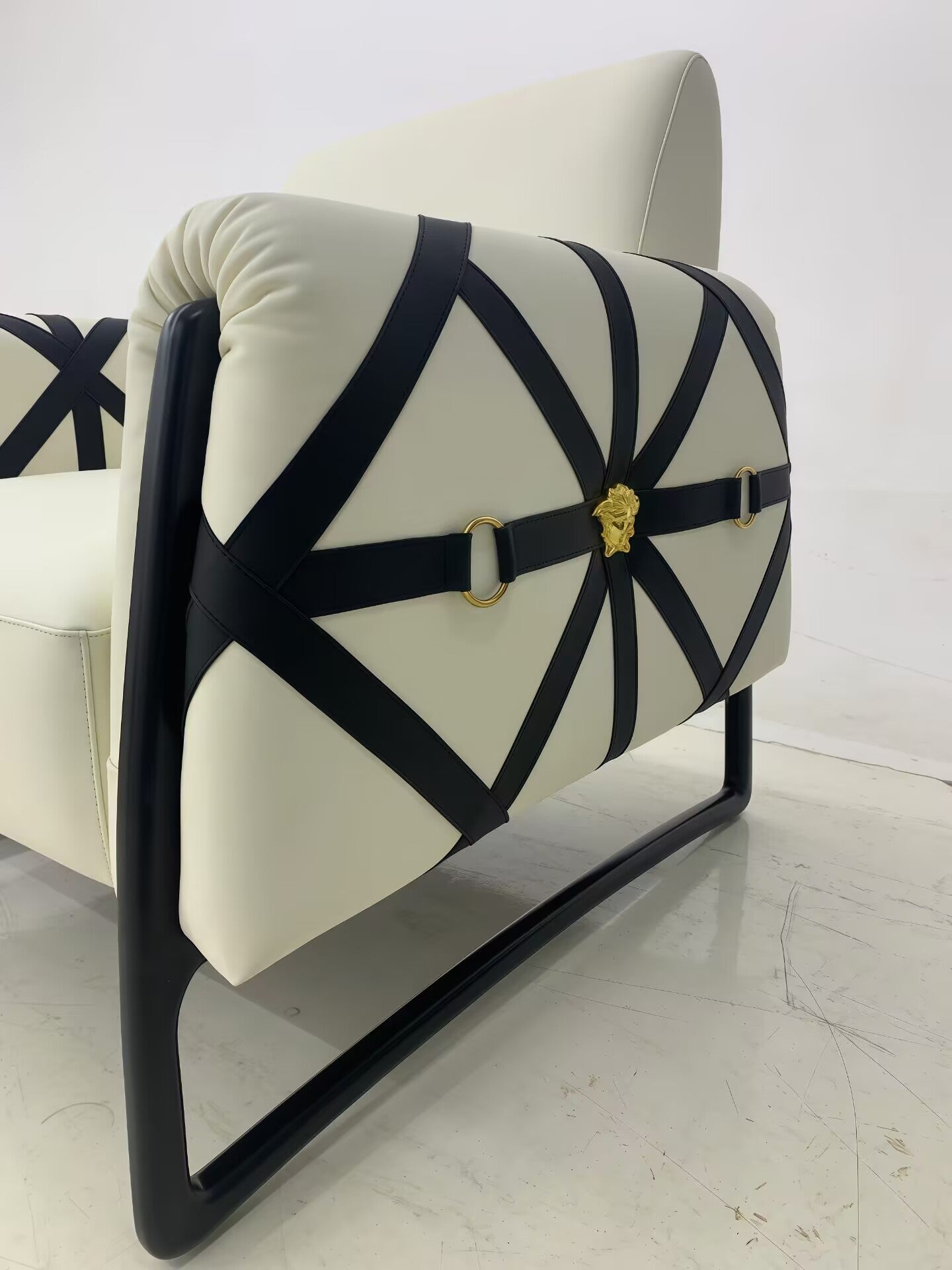 Signature Living Room Designer Artistic Fabric Single Sofa Chair