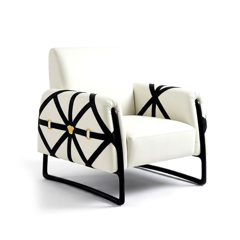 Signature Living Room Designer Artistic Fabric Single Sofa Chair