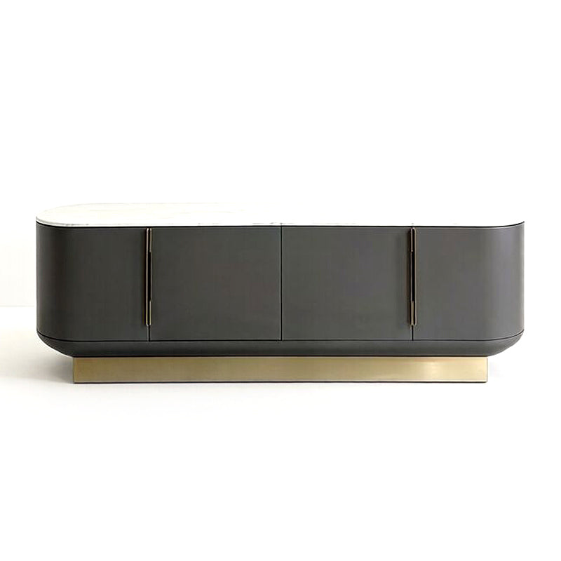 Siona Luxurious Marble Modern Minimalism Solid Wood Sideboard