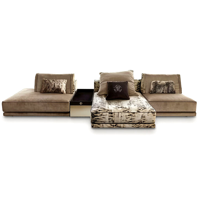 Smoking Villa Designer Simple Fabric Multi-Person Modular Sofa