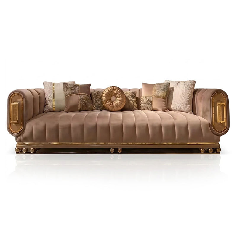 High Quality Designer Living Room Multi-Seat Straight Fabric Sofa