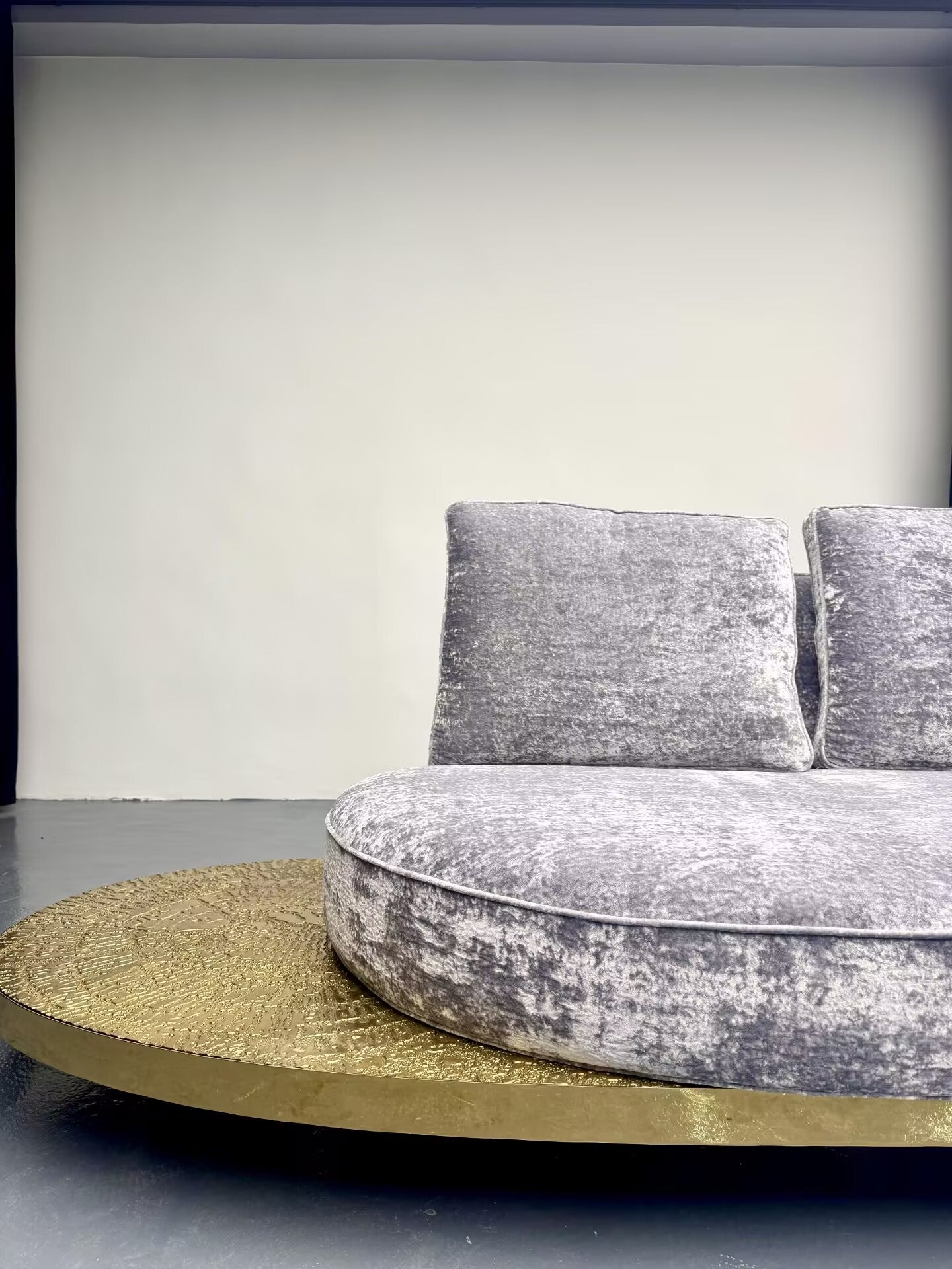 Villa Living Room Modern Minimalist Creative Curved Fabric Sofa