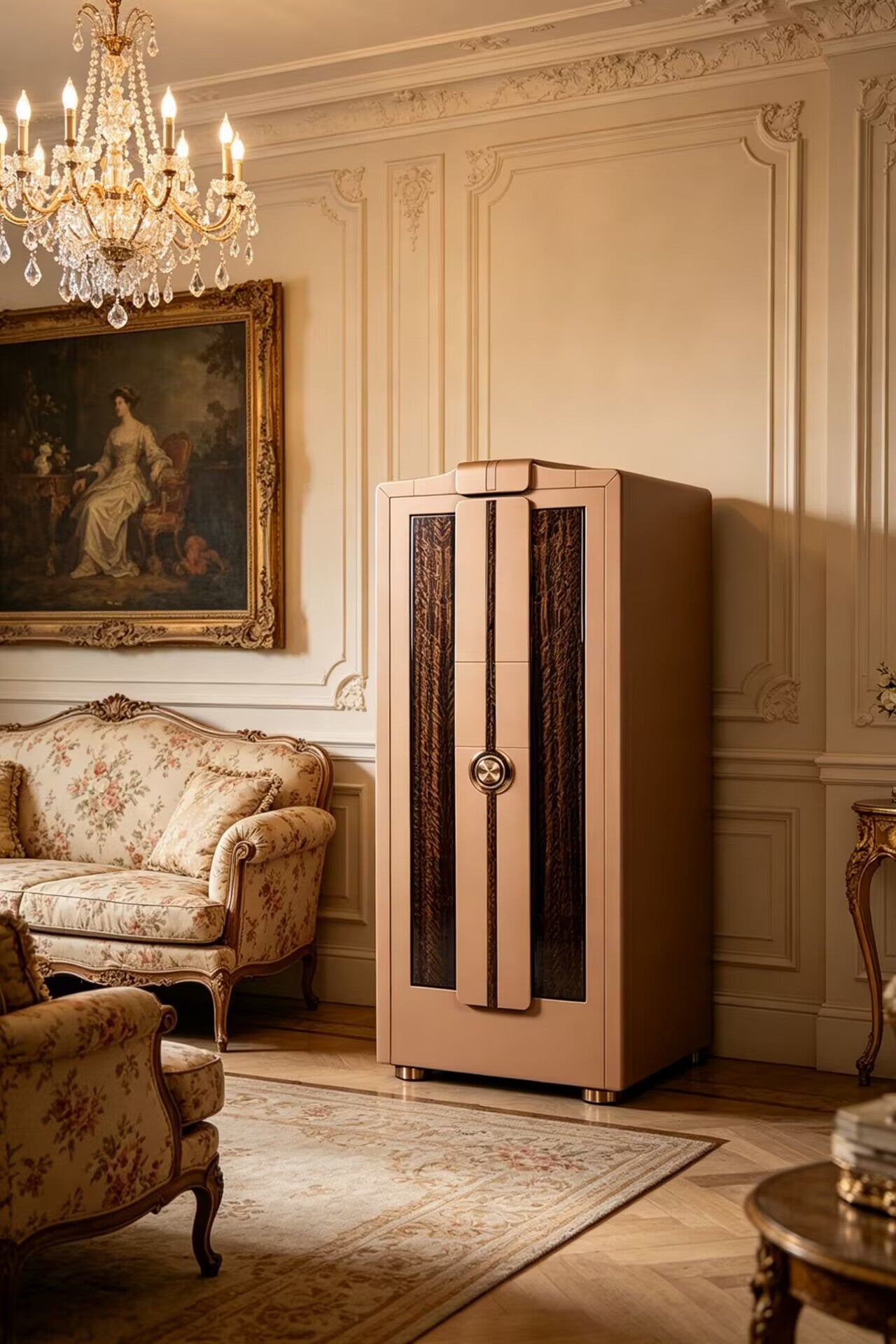 Spectron Luxurious Villa Modern Unique Artistic Solid Wood Safe