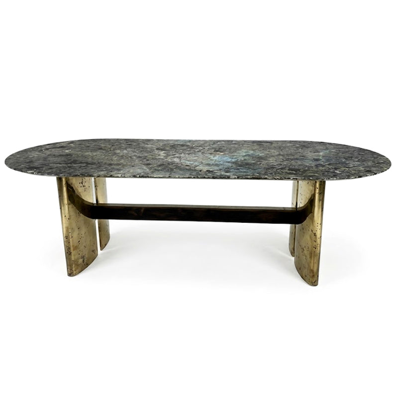 Spinnaker Italian Artistic Minimalism Natural Marble Dining Table
