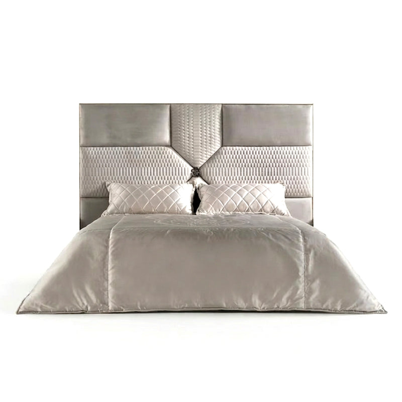 Springs Italian Luxurious Villa Bedroom Creativity Fabric Double Bed