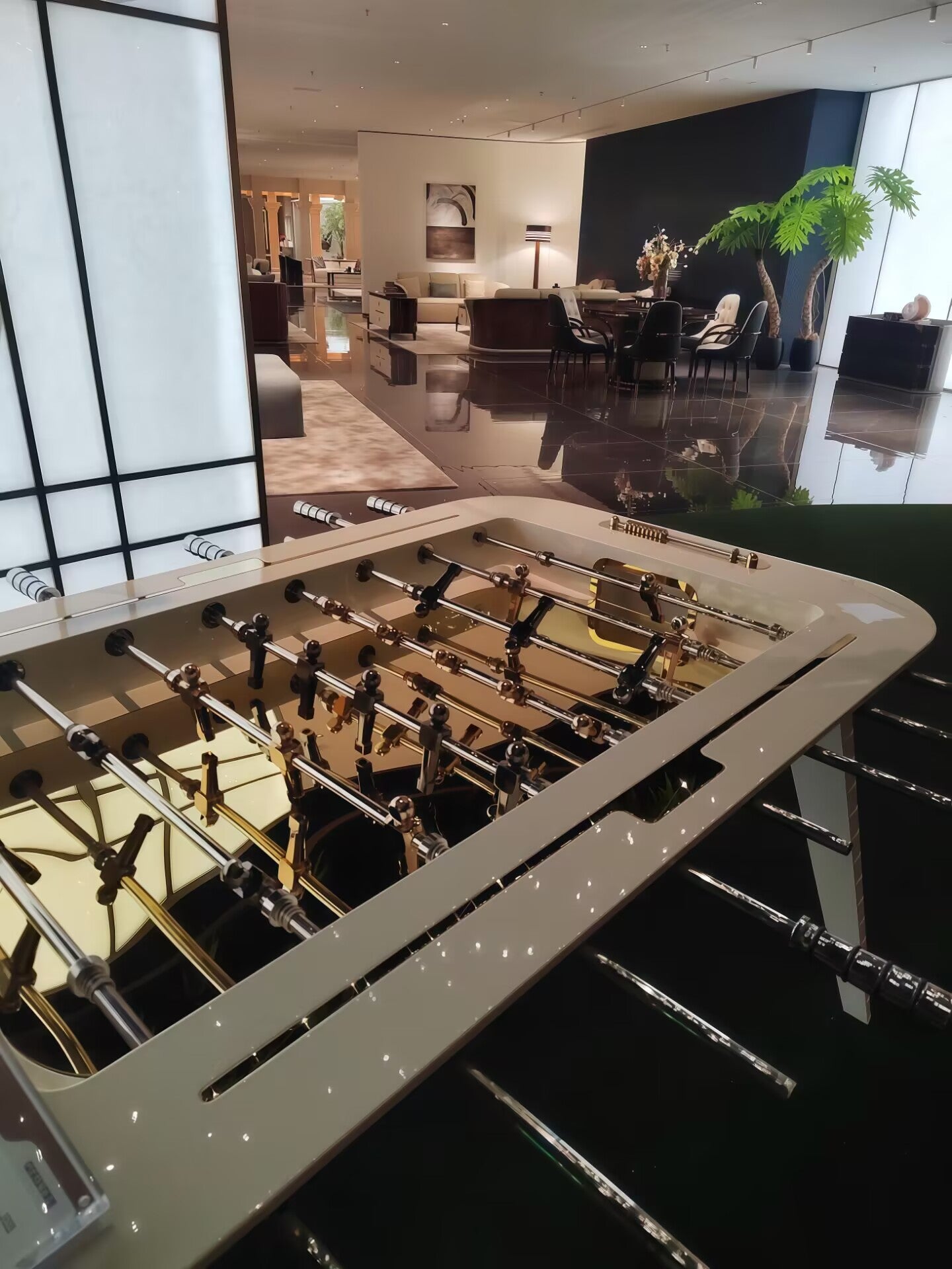 Stadium Entertainment Venues Designer Solid Wood Table Football
