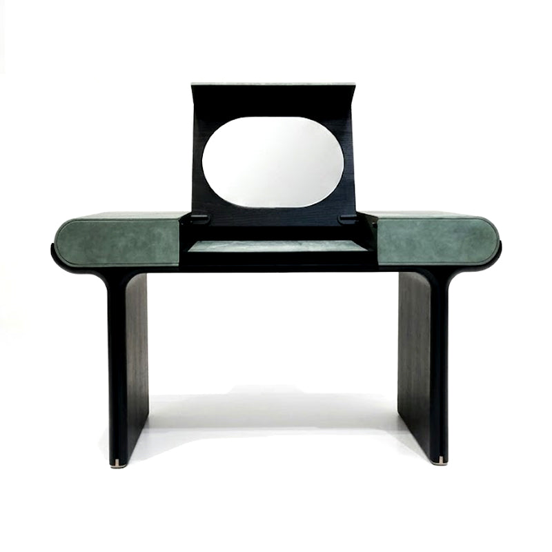 Stami Luxury Bedroom Minimalism Solid Wood Leather Dressing Table