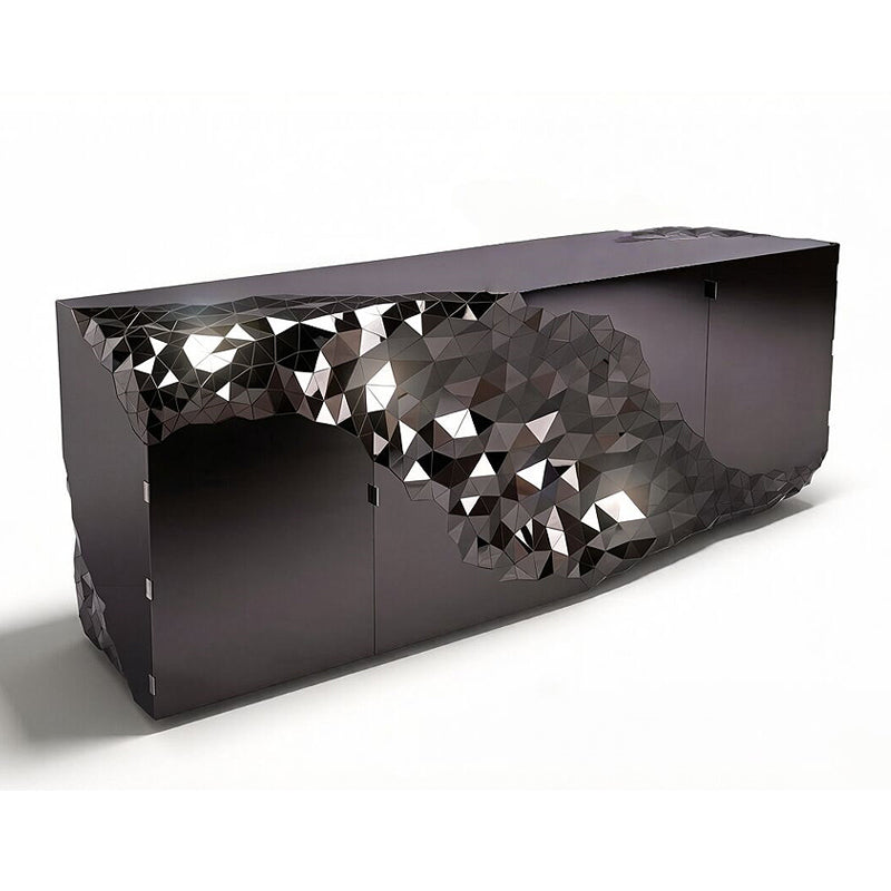 Stellar Italian Designer Unique Creativity Stainless Steel Sideboard