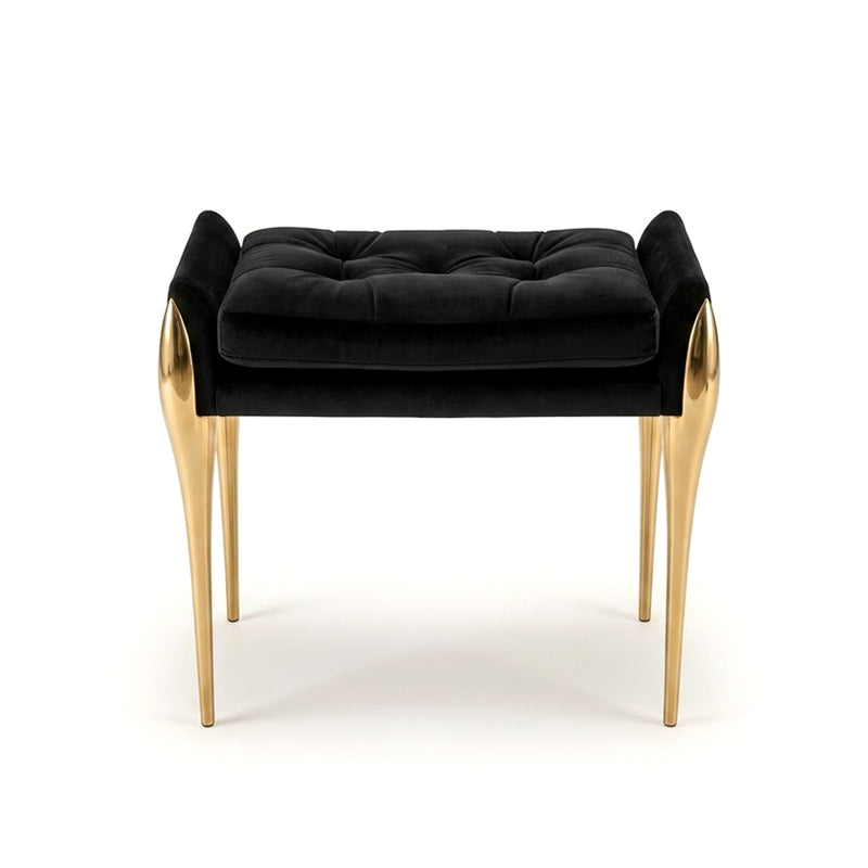 Stiletto High-End Metal Luxury Creativity Art Fabric Vanity Stool