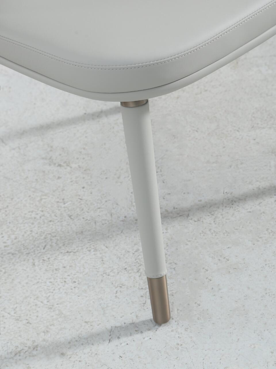 Stone Radica Modern Simplicity Genuine Leather Dining Chair